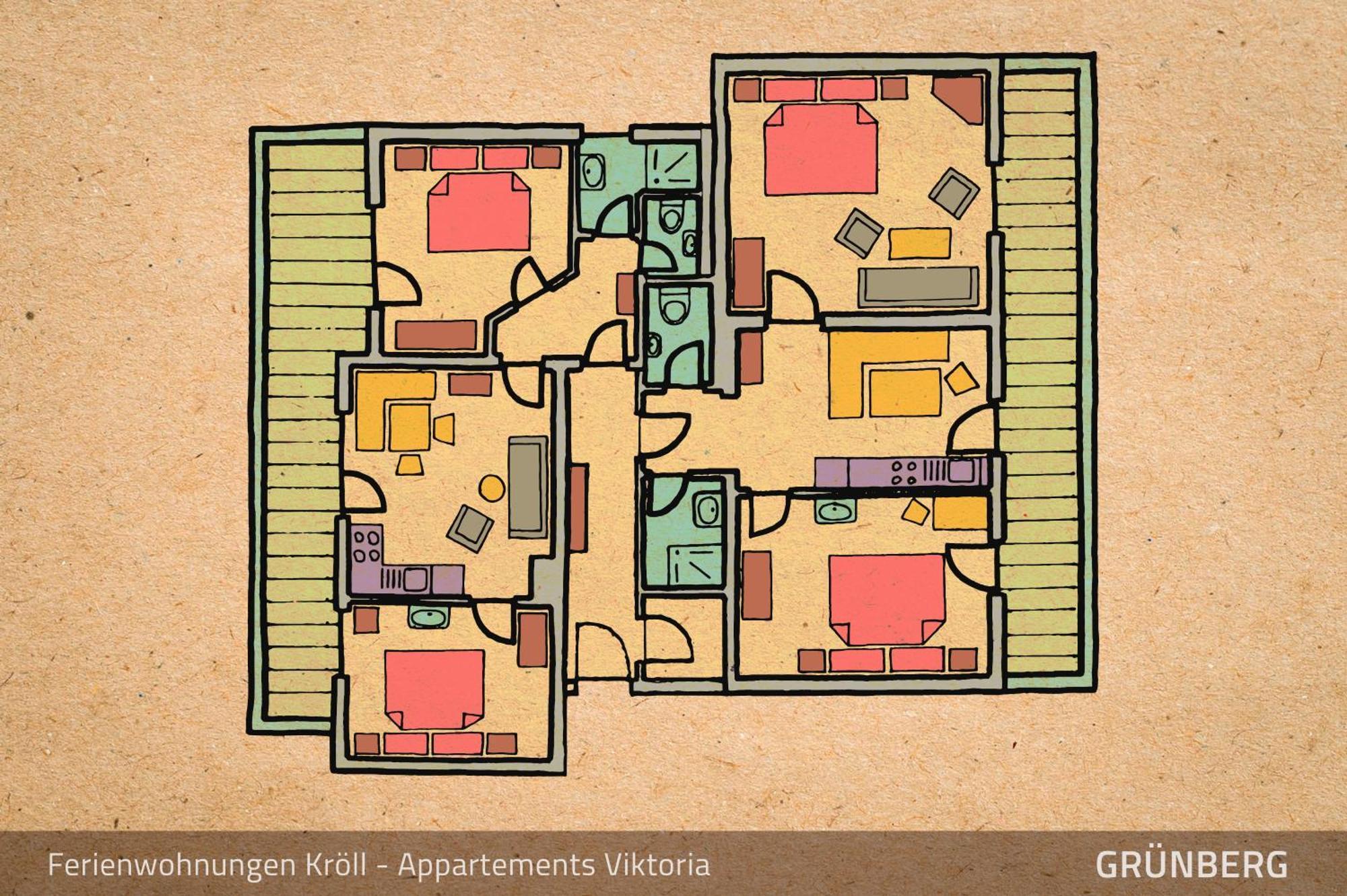 Ferienwohnungen Kroll - Appartements Viktoria Und Landhaus Maria Mayrhofen Cameră foto